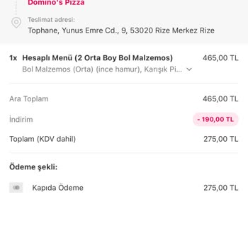 Domino's Pizza Pizza Gelmiyor Yalan Söylüyorlar