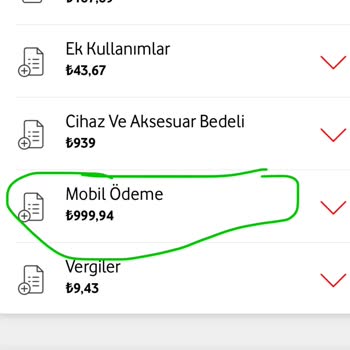 Vodafone Mobil Ödeme Yapılması