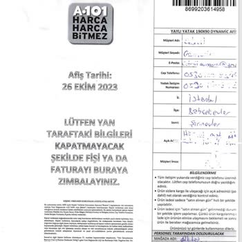 A101 Teslimatı Yapılmayan Ürün Hakkında