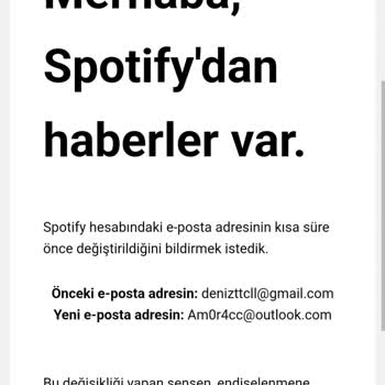 Spotify Hesabımda İzinsiz Değişiklikler Oldu