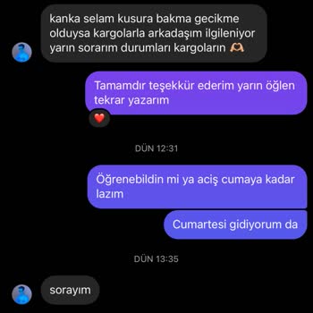 Muemwear Umursamazlığı Ve Kargo Süreci