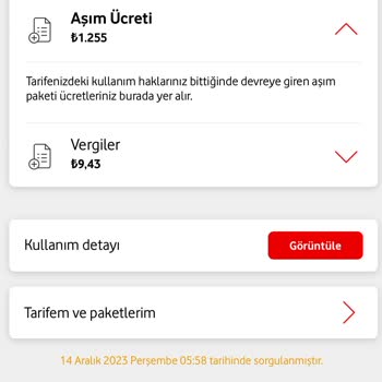 Vodafone Otomatik Ek Paket