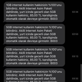 Vodafone Otomatik Ek Paket