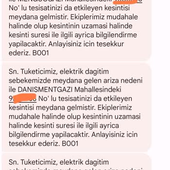 Vangölü Elektrik Dağıtım A. Ş. (VEDAŞ) Elektrik Kesintisi