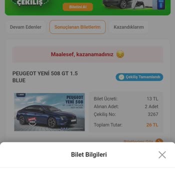 Hepsiburada Şanslı Çekiliş Sonuçlanan Biletlerimizin Yanında Kazanan Numarayı Girin!