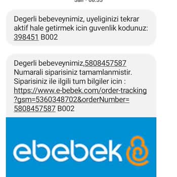 ebebek Maximum Kartımla Uygulamadan Yaptığım Siparişim Görünmüyor