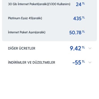 Turkcell Sınırsız WhatsApp Açık Olan İnternetim Yüzünden 1Gb50 TL Yansıtıldı
