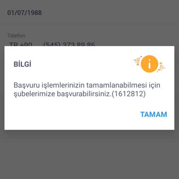 İş Bankası Müşteri Olamıyorum Yardim