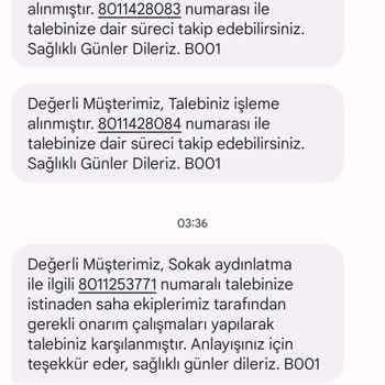 GDZ Elektrik Dağıtım Aydınlanma Arızası İlgilenilmiyor