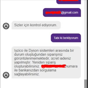 Dyson Sebepsiz Yere Alışverişi İptal Etti, Para İadesi Yapmıyor!