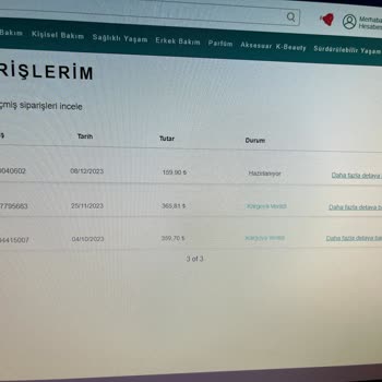 Watsons Online Sipariş Teslimat
