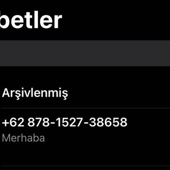 WhatsApp +62 878-1527-38658 Numaradan Gelen Mesaj