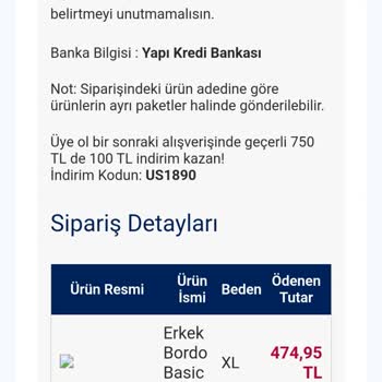 U.S. Polo Assn. Kargo Teslimatı Gerçekleşmedi