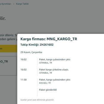 MNG Kargo Amazon Siparişimde Yaşanan Teslimat Sorunu