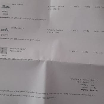 Vivense Firması İade Tutarımı Ödemiyor