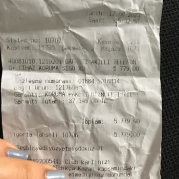 BNP Paribas Cardif Sigorta Telefon İçin Yaptırılan Uzatılmış Garanti
