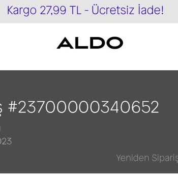 Aldo Shoes Para İadem Yapılmıyor