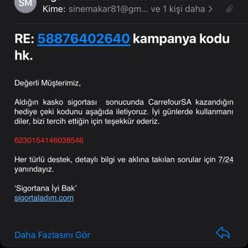 Sigortaladım.com Geçersiz Market Çekleri