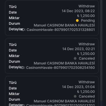 Casinom Sitesinde Yaşanan Mağduriyet