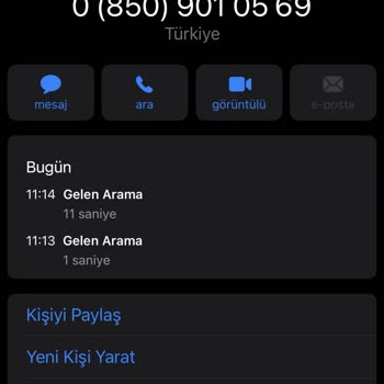 0850 901 05 69 Sahte Arama Ve Saygısızca Davranış!