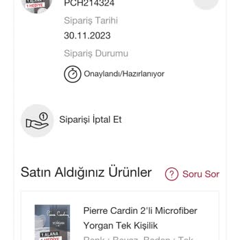 Pierre Cardin Home 15 Gündür Kargoya Verilmeyen Pierrecardin Yorgan