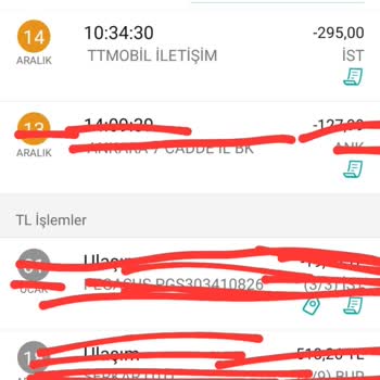 Türk Telekom Mobil Paket Tutarını Kartımdan İki Defa Çekti.