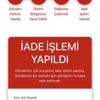 AGT Kurye Adrese Gelmeden Ürünü İadeye Göndermiş