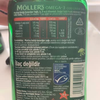Möller's Balık Yağı Besin Değerleri Aldatıcı