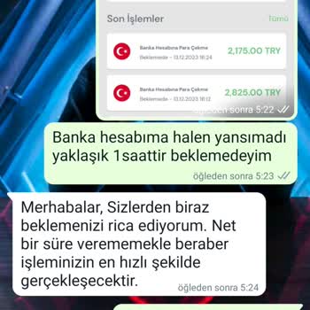 Sanalira Çekim Sorunu Yapamadım İ