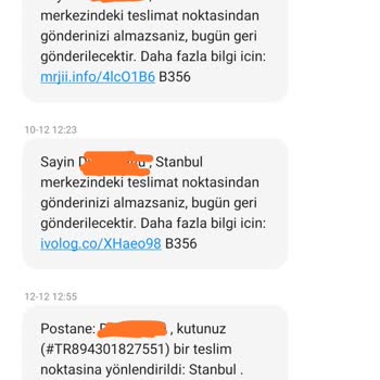 0850 938 30 07 Gelen SMS'ler!