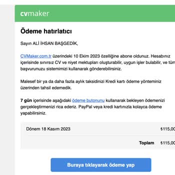 Cvmaker.com.tr Zorla Para Alma