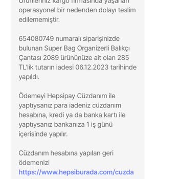 Para İadesi Yapmayıp Paranın Üstüne Yatan Hepsiburada