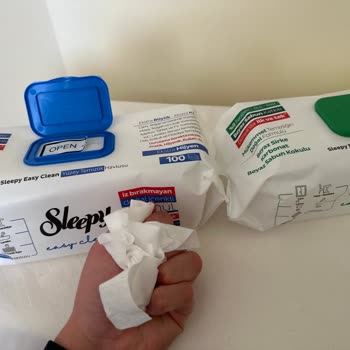 Kuru Ve İşlevsiz Sleepy Yüzey Temizlik Havlusu