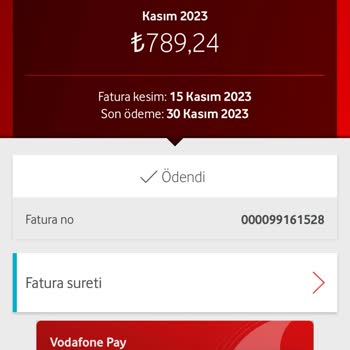 Vodafone Net Taahhüt Bedeli Ödemesi