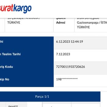 Sürat Kargo Nerede Olduğu Belli Olmayan Kargo