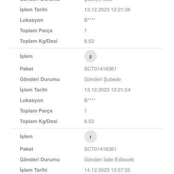 Scotty Hasarlı Diyerek Gönderi İade Ediyor