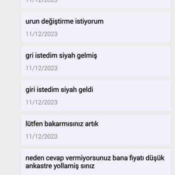 N11 Ankastre Ürün Değişikliği Ve İade Süreci Hakkında Şikayet