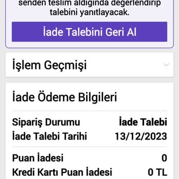 N11 Ankastre Ürün Değişikliği Ve İade Süreci Hakkında Şikayet