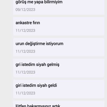 N11 Ankastre Ürün Değişikliği Ve İade Süreci Hakkında Şikayet