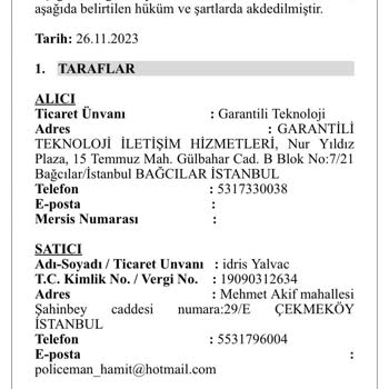 Garantili Teknoloji İletişim Hizmetleri İPhone 8 Ücret İadesi