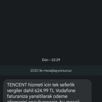 Vodafone Bilgim Dışında Ödeme