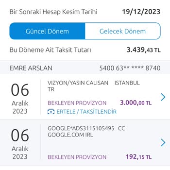 Sites.google.com İnternet Sitesinden 3000 TL Lik Çekim Yapıldı