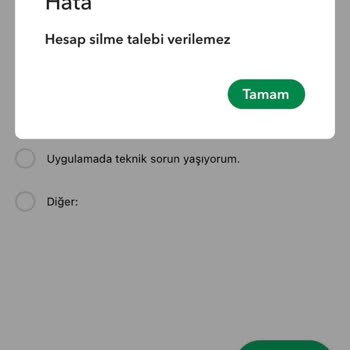 Starbucks Coffee Uygulama Hesabım Silinmiyor
