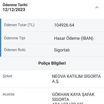 DASK (Doğal Afet Sigortaları Kurumu) Poliçe Miktarının Yatmaması