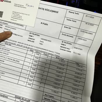 Kelebek Mobilya Ürünüm Teslim Olmadı