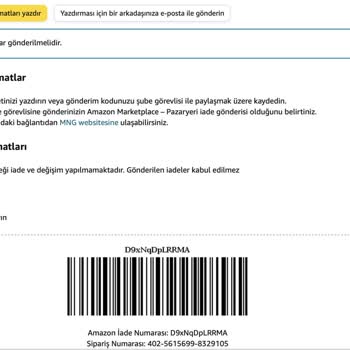 Evlere Şenlik Müşteri Hizmetleri: Amazon.com.tr