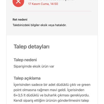 VipTrend Fisshler Düdüklü Tencere Siparişim Yanlış Gönderildi Çözüm Bulunamıyor