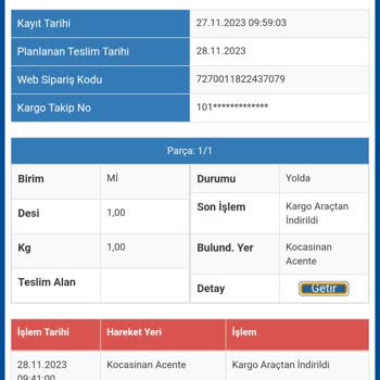 Sürat Kargo Kocasinan Kargo Teslimi Yapmıyor