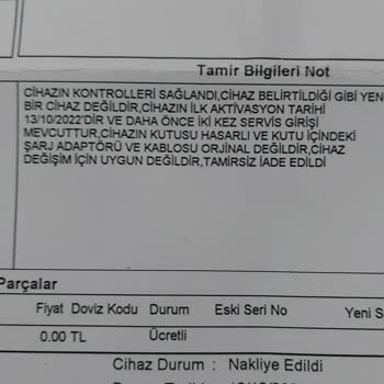 Epttavm Üzerinden Aldım Cihazın İkinci El Olması