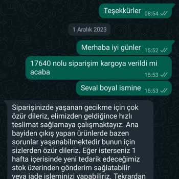 Arya Gross İnternet Sitesinden Satın Alınan Kurutma Makinesinde Yaşanan Teslimat Sorunları